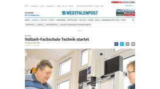 
                            8. Vollzeit-Fachschule Technik startet | wp.de | Wittgenstein - Westfalenpost