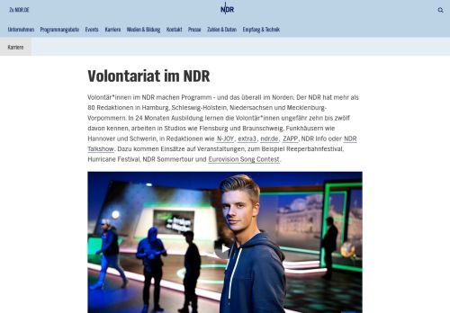 
                            6. Volontariat im NDR | NDR.de - Der NDR - Karriere - Ausbildung