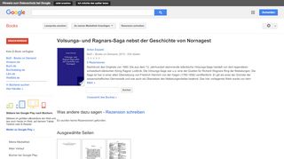 
                            6. Volsunga- und Ragnars-Saga nebst der Geschichte von Nornagest