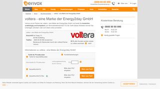 
                            11. voltera: Strompreise im Überblick - Verivox