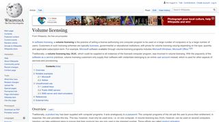 
                            5. Volume licensing - Wikipedia