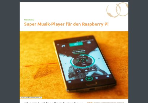 
                            12. Volumio 2: Super Musik-Player für den Raspberry Pi - Kaffeeringe.de