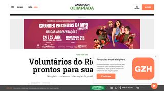 
                            2. Voluntários do Rio 2016 estão prontos para suar a camisa | GaúchaZH