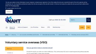 
                            13. Voluntary service overseas (VSO) - NAHT
