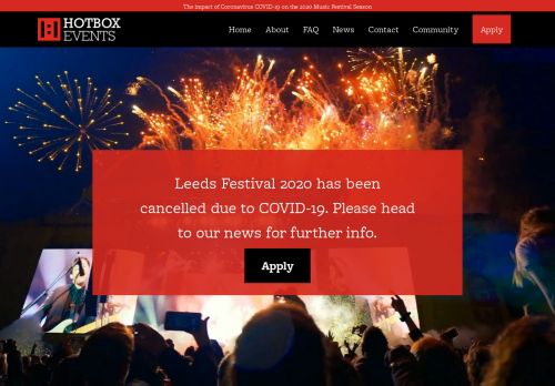 
                            12. Volunteer at the 2019 Leeds Festival with Hotbox Events