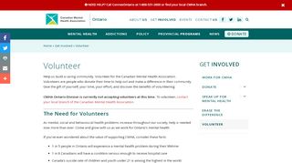 
                            7. Volunteer | CMHA Ontario