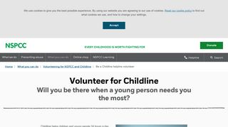 
                            2. Volunteer for Childline | NSPCC