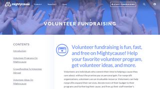 
                            7. Volunteer Fundraising, Help Those In Need | Mightycause