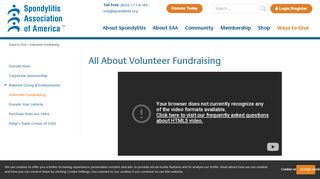 
                            5. Volunteer Fundraising - Spondylitis Association of America