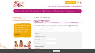 
                            8. Volunteer Login - Home-Start East Sussex (HSES)