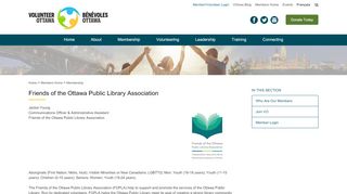 
                            10. Volunteer Ottawa - Friends of the Ottawa Public Library Association