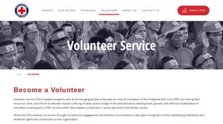 
                            3. Volunteer - Philippine Red Cross