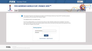 
                            2. Volunteer Portal - FIFA