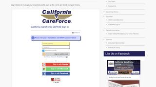 
                            13. Volunteer Sign in – California Care Force