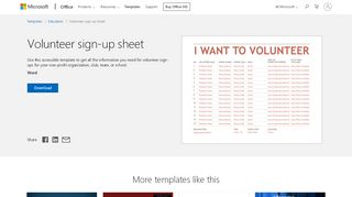 
                            3. Volunteer sign-up sheet - Office templates & themes - Office 365