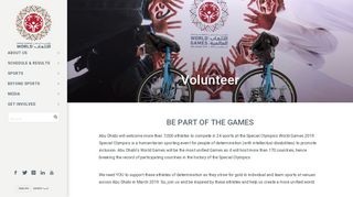 
                            6. Volunteer - Special Olympics World Games Abu Dhabi 2019