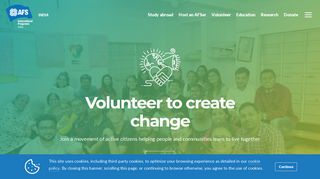 
                            5. Volunteer to create change | India - AFS India - AFS Intercultural ...