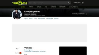 
                            9. Volvere - Enrique Iglesias - VAGALUME