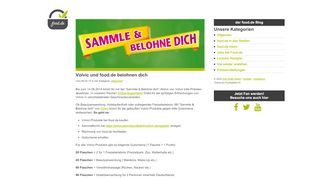 
                            4. Volvic und food.de belohnen dich |