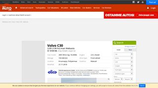 
                            10. Volvo C30 2,0D (136 hv) man Webasto Coupé 2007 - Used vehicle ...