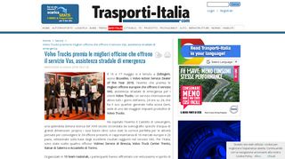 
                            10. Volvo Trucks premia le migliori officine che offrono il servizio Vas ...