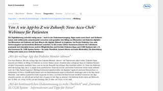 
                            12. Von A wie App bis Z wie Zukunft: Neue Accu-Chek® Webinare für ...