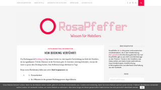 
                            5. Von Booking verführt! - RosaPfeffer