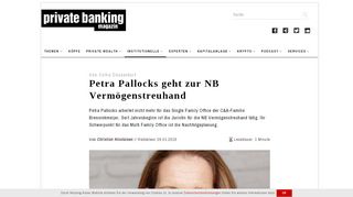 
                            13. Von Cofra Düsseldorf: Petra Pallocks geht zur NB Vermögenstreuhand