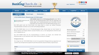 
                            9. VON ESSEN Bank | BankingCheck.de