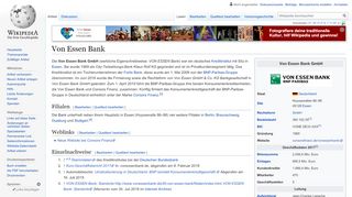 
                            10. Von Essen Bank – Wikipedia