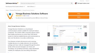 
                            11. Vonage Business Solutions Software - 2019 Reviews, Pricing & Demo