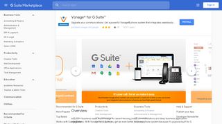 
                            12. Vonage® for G Suite™ - G Suite Marketplace