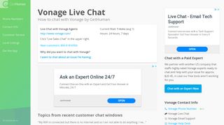 
                            4. Vonage Live Chat | Customer Service - GetHuman
