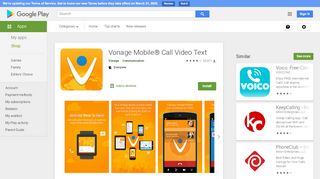 
                            4. Vonage Mobile® Call Video Text - Apps on Google Play