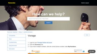 
                            10. Vonage – Nomorobo HelpDesk