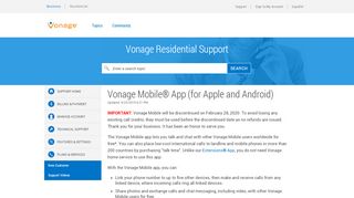 
                            3. Vonage Residential | Answer | Vonage Mobile® App (for Apple and ...