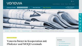 
                            7. Vonovia bietet in Kooperation mit Flinkster und MOQO erstmals ...