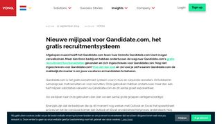 
                            9. VONQ | Blog - Nieuwe mijlpaal voor Qandidate.com