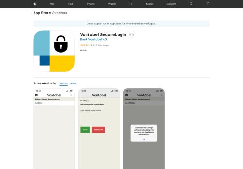 
                            7. Vontobel SecureLogin im App Store - iTunes - Apple