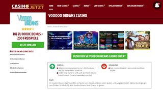 
                            11. Voodoo Dreams Casino Test | Bonus bis zu 1000 EUR & 200 Freispiele