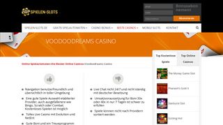 
                            6. Voodoodreams Casino Erfahrungen • Freispiele • Casino Bonus