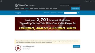 
                            12. vooPlayer v4 | WordPress.org