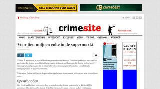 
                            8. Voor tien miljoen coke in de supermarkt - Crimesite