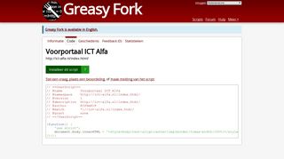 
                            11. Voorportaal ICT Alfa - Broncode - Greasy Fork