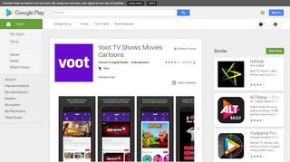 
                            9. Voot TV Shows Movies Cartoons - Apps on Google Play