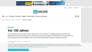 
                            5. Vor 100 Jahren in Finsterwalde - Lausitzer Rundschau