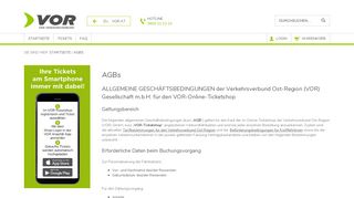 
                            5. VOR-Ticketshop - AGBs