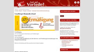 
                            9. Vorarlberger Blasmusikverband | Bonuscard - Österreichische ...