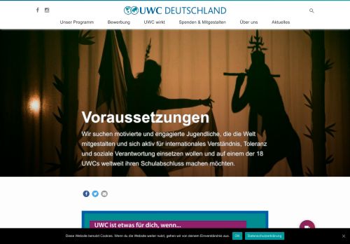
                            4. Voraussetzungen · UWC Deutschland