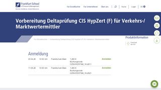 
                            12. Vorbereitung Deltaprüfung CIS HypZert (F) für Verkehrs ...